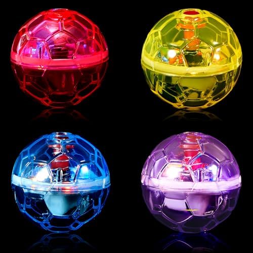 Frienda 4 Pcs Light up Cat Ball LED Motion Ghost Hunting Cat Ball, Bright