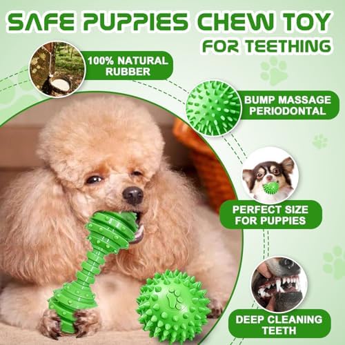Puppy Toys - 7 Pack Puppies & Small Dogs Chew Toys for Teething,Relieves Teething Anxiety, Soft & Durable Interactive Toys, Not for Heavy Chewer