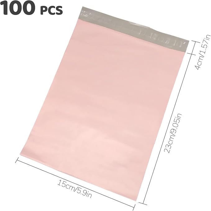 Sanitary Napkin Disposal Bags, Self-sealing, 100 Pcs, Pink | Feminine Hygiene Disposal Bags for Tampons, Liners and Pads, Prevents Odours