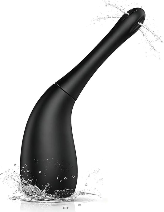 Anal Douche Enema Bulb for Men Women, Silicone Enema Bulb with Silicon Nozzle for Men Women Colon Cleanse Reusable Anal Cleansing Feminine Care Douche Bottles with Ergonomic Comfort Grip
