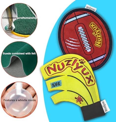 Squeaky Flying Discs for Small Med Dogs 2-Pack Fetch Gear
