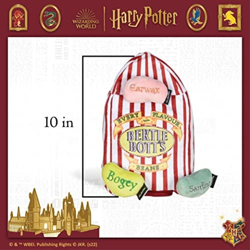 Harry Potter Bertie Botts Jelly Bean Burrow Dog Toy, 10 Inch
