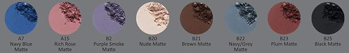 Navy Blue Dark Blue Matte Opaque Pressed Powder Single Vegan Eyeshadow; Talc, Paraben & Cruelty Free