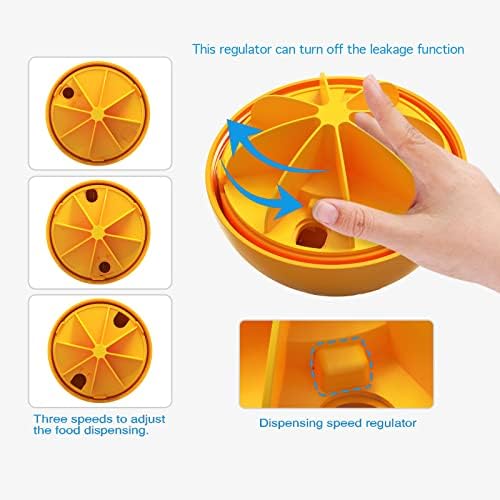 Dog Treat Ball, Interactive Squeaky Mental Stimulation Toys, Slow Feeder Puzzle Toys for Medium/Large Dog Breeds