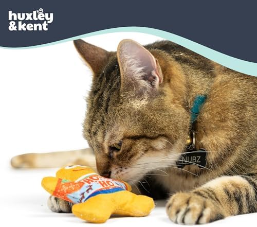 Huxley & Kent Plush Crinkle Catnip Cat Toy, Ugly Sweater G-Man