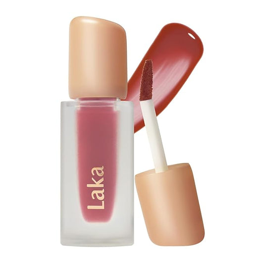 Laka Fruity Glam Tint, 4.5g/0.15oz, Glowing Lip Stain with Wide Color Spectrum, Hydrating & Lightweight Texture, Buildable Color, Non-Sticky, Vegan, K-Beauty (#150 Pepper)