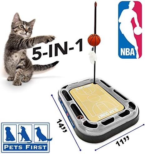 Pets First Detroit Pistons Basketball Cat Scratcher Toy 14 x 11