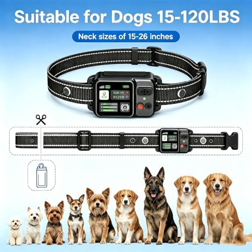 GPS Wireless Dog Fence System 49-6561ft Outdoor Invisible Dog Fence Collar