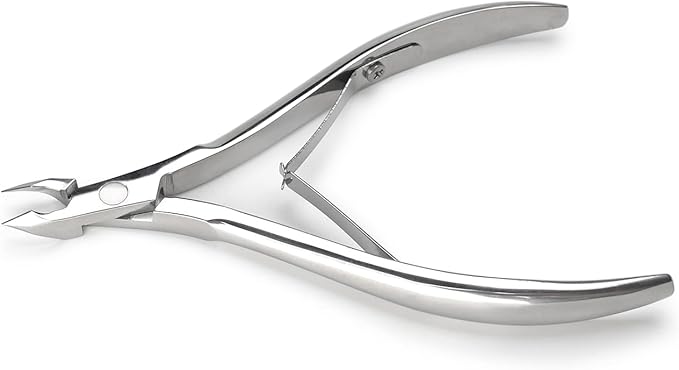 LePinko Professional Cuticle Trimmer with Cuticle Pusher, Super Labor-saving Dead Skin Nippers, Sharp Hangnail Remover for Fingernail Toenail, Pedicure Manicure Nail Care Tool for Women Men, 7mm Jaw