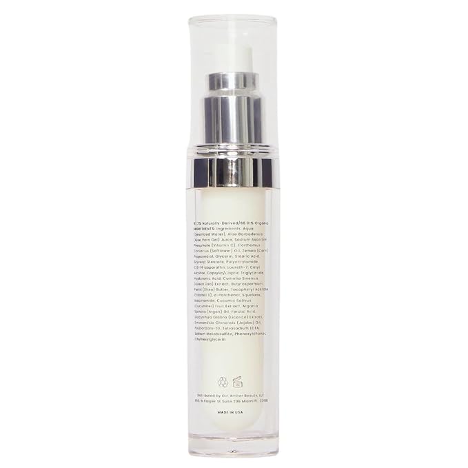 Gin Amber Beauty - Vitamin C (10%) + Squalane Repair Cream - Face Moisturizer - Facial Cream- Dark Spot Corrector - Primer - (30ml - 3-Packs)