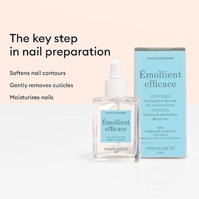Manucurist - Cuticle Remover - Gel Cuticle Remover - Cuticle Care - 9-Free, 97% Bio-Sourced Ingredients - Made in France - Nail Care - 0.5 fl oz Bottle