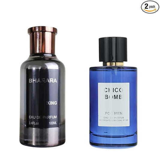 Pack Perfumes For Men Bharara King Eau De Parfum 3.4 Oz & Ralfs Mejia Chico Bomb Eau De Parfum 3.4 Oz