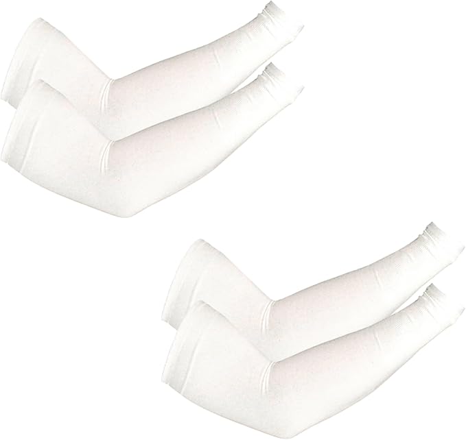 PFFY 2 Pairs UV Protection Cooling Arm Sleeves for Men and Women UPF 50 Sun Sleeve