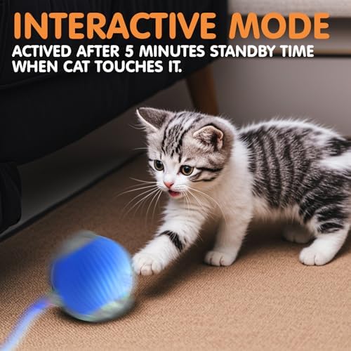 Rocfish Durable Interactive Cat Toys for Indoor Cats (blue01, 01)