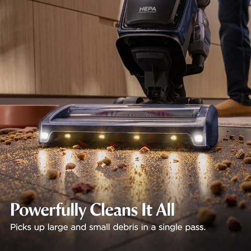 Bissell Pet Hair Eraser DualBrush Upright Vacuum with Two Brush Rolls, DualBrush Self-Cleaning Technology, HEPA Sealed Allergen System, Bright FurFinder Headlights, Lift-Off Pod, 42946