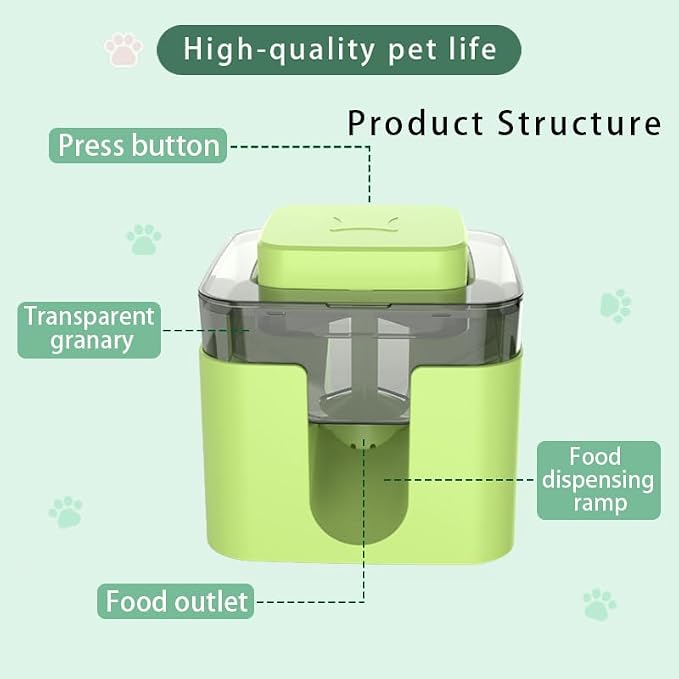 Multi-Functional Dog Puzzle Toy Large-Capacity Treat Dispenser Features Treat Release Function Ideal for IQ Training and Entertainment Suitable for All Dogs (White)