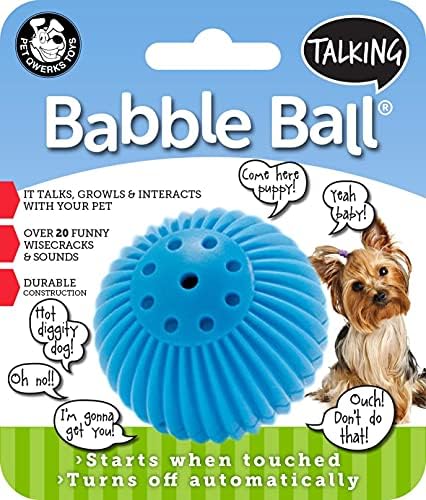 Pet Qwerks Talking Babble Ball Dog Toys Small 2-Pack