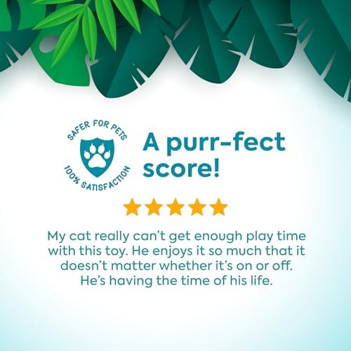 SmartyKat Hidden Hijinks Toy for Indoor Cats & Kittens, Electronic Interactive Motion Toy, Featuring Teaser Wand, Plus Replaceable Batteries Included