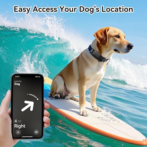 DDJ Dog Collar Holder for Tile Life360 Pro 2024 Tracker Case, 2-Pack | Waterproof Silicone Cover, Full-Body Protective Case, Ultra Durable, Scratch Resistant, Black, Pink