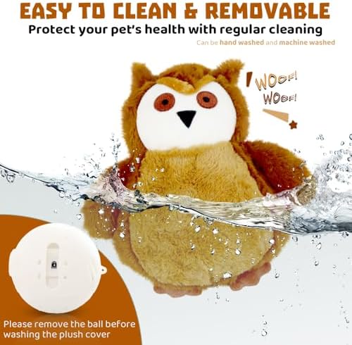 Interactive Dog Toys Rechargeable Moving Puppy Toys to Keep Them Busy, Touch Activated Puppy Toys, Puppy Dog Birthday Gifts, Electric Plush Entertainment Toy for Small & Medium Dogs