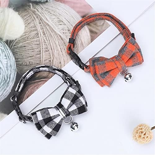 Colorful Plaid Grid Collars Cotton Striped Bowknot Bow Tie Puppy Small Dog Party Bandana Collar