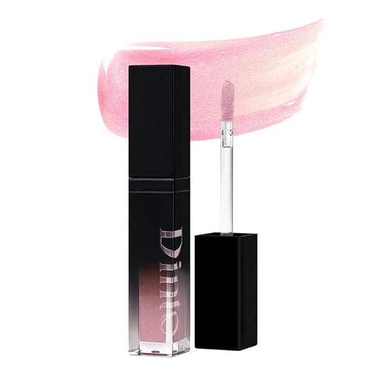 DINTO (Peter & Wendy Collection Pearl-Kissed Plumping Lip Glacé - Moisturizing Lip Gloss with Soft Pearl Shine, Lightweight Texture, Cooling Lip Treatment, Long-Lasting Hydration (125 Wendy, 4ml)