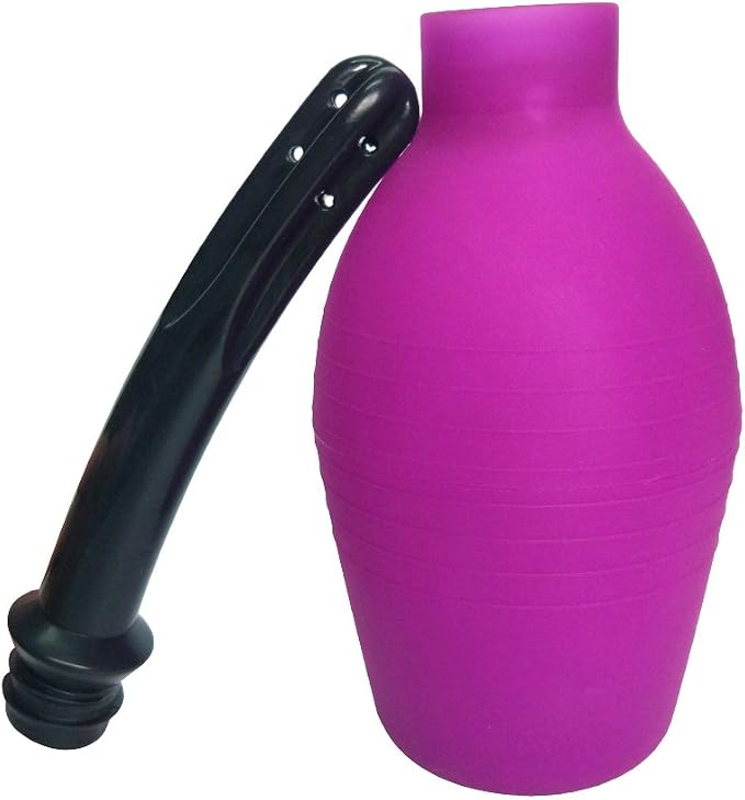 Abyclean Anal Douche Enema Bulb Vaginal Douche Enema Cleaner for Women¡¯s or Man¡¯s Health (310ml Purple)