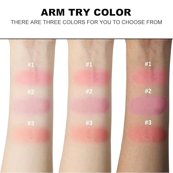 Baked Blush-n-Brighten Marbleized Blush, 2-in-1 Blush & Highlighter Hybrid - Pink Buttercream - Natural Finish, Buildable Color, (A03#, 1Pcs(13.5g/0.476oz))