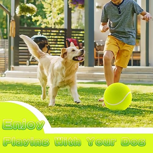 Banfeng Dog Tennis Ball, 9.5" Giant Sport Gift Toy Herding Ball for Dogs