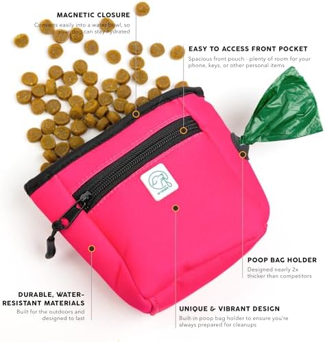 Embark Dog Treat Pouch - Waterproof Training Bag & Portable Water Bowl