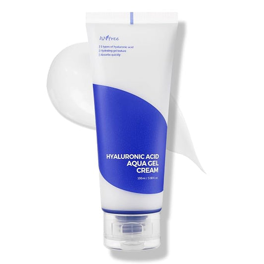 IsNtree Hyaluronic Acid Aqua Gel Cream 100ml, 3.38 fl oz | Korean Skincare | Lightweight Moisturizer | Quick-Absorbing Hydration | For Oily to Combination Skin