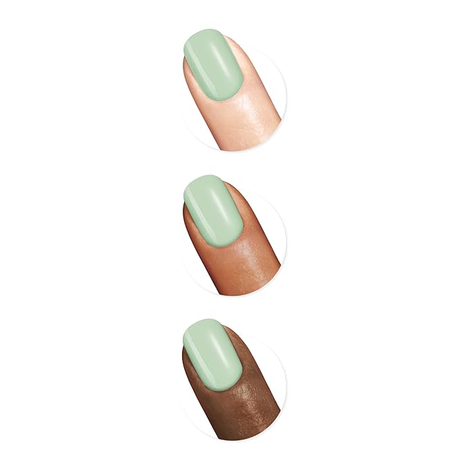 Sally Hansen Good. Kind. Pure. Nail Polish | Plant-Based, Vegan, 16-Free Formula | Opaque, Shiny | 375 Mint Refresh | Soft Mint Nail Color