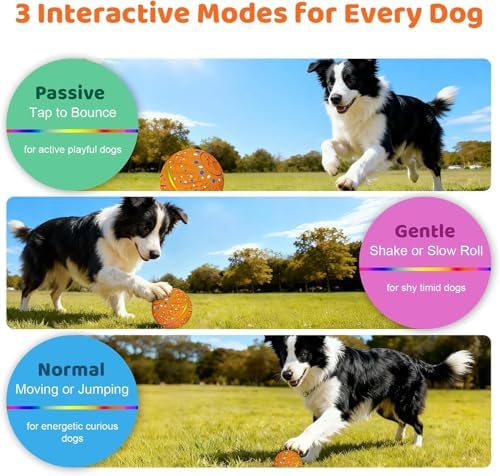 Smart Interactive Dog Toys Ball for Aggressive Chewers Small Medium Dogs