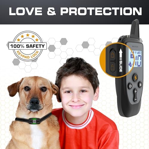 INVIROX Dog Training Collar with Remote, Shock Collar for Dogs 3300ft Range