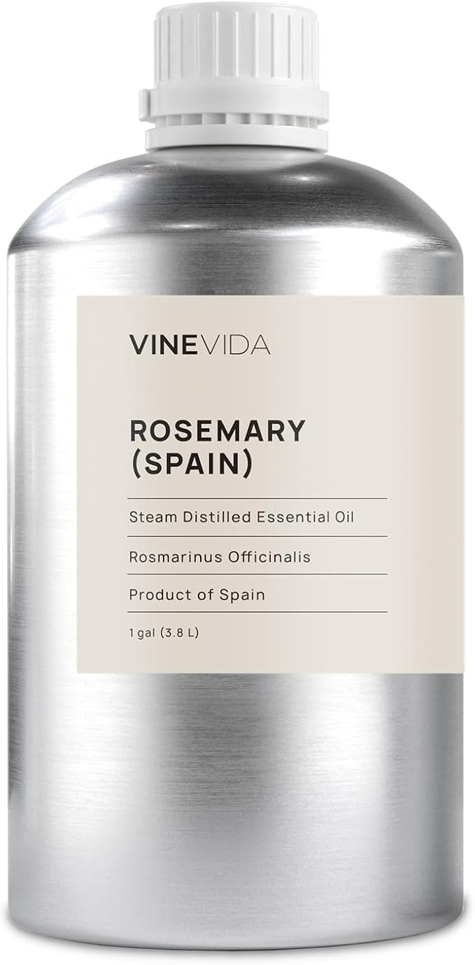 VINEVIDA Rosemary Spain Essential Oil - Gallon Rosemary Spain Oil Undiluted - Bulk Gallon Essential Oil for Soap Making