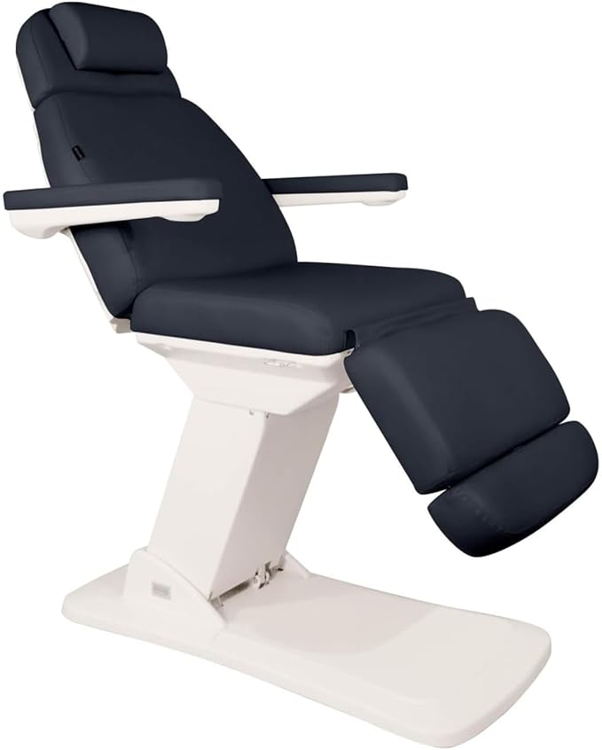 Electric Insight Chair, 4 Motors Med Spa Chair with Remote Control, 2-Year Warranty, Ideal for Dermatology, Podiatry, Spa, Facial and Aesthetician Services - Gray