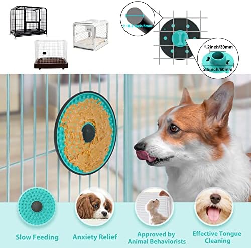 Lick Mat for Dogs Crate Lick Pad Slow Feeder for Crate Training