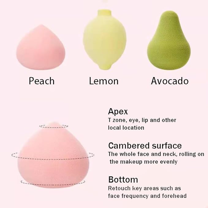 Makeup Sponges Cute Lemon Weird Extra Large Makeup Blender Professional Beauty Sponge Blender