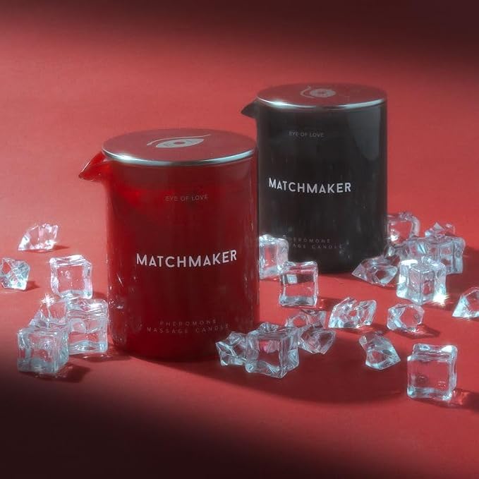 Eye of Love Matchmaker Black Diamond Pheromone Massage Oil Candle - Shea Butter Base to Attract Her - 5 fl oz / 150ml