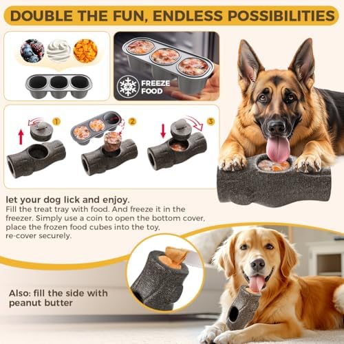 Mankoda Dog Frozen Treat Toy to Keep Them Busy - Chew for Medium/Large Dogs