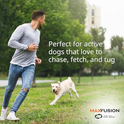 Arlee Home Fashions Max Fusion with Nike Grind, Tug of War Dog Toy for Chewers – XL Chew Toys for Large Dogs, Interactive Outdoor Puppy Toy for Teething, Play, Enrichment, Training & Dental Health