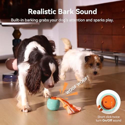 Cheerble Smart Interactive Dog Toy, Wicked Ball Rolly, Automatic Moving, Bouncing, Rotating, E-TPU Material, Active Rolling Interactive Dog Ball for Medium and Large Dogs