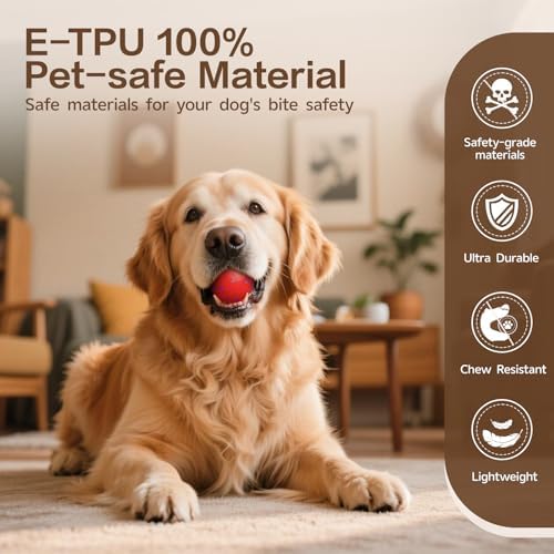 Interactive Dog Ball, Smart Interactive Dog Toys for Medium and Large Dogs