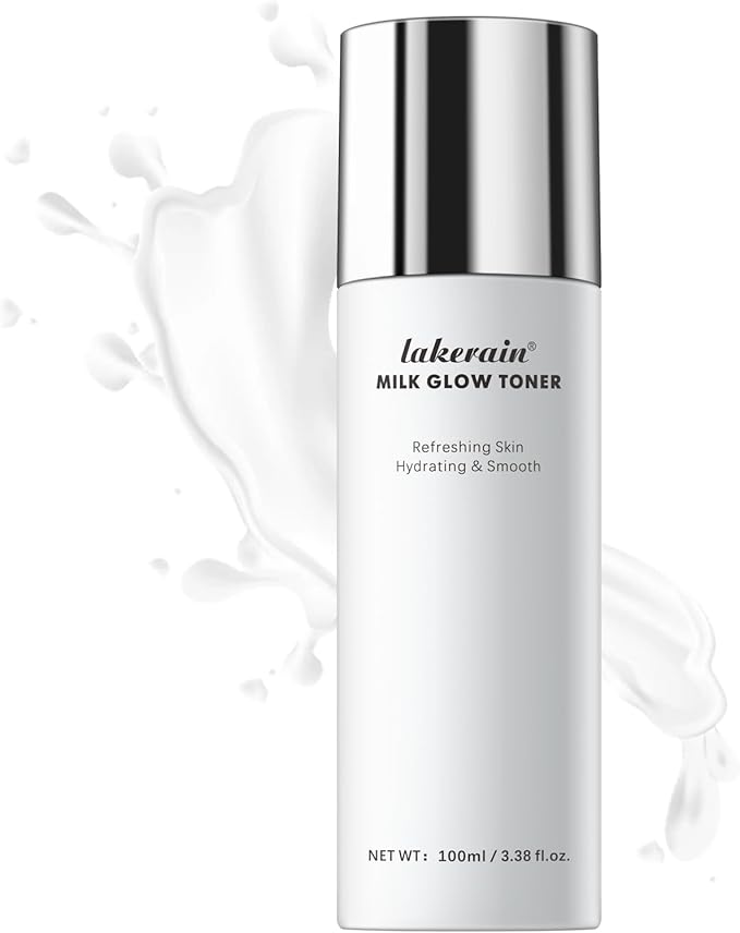 Milk Glow Toner for Face - Deep Hydrating Milky Facial Toner with Niacinamide, Refreshing Skin, Moisturizer & Smooth, Ordinary Toner Skin Care, Cruelty Free, Vegan (100ml)