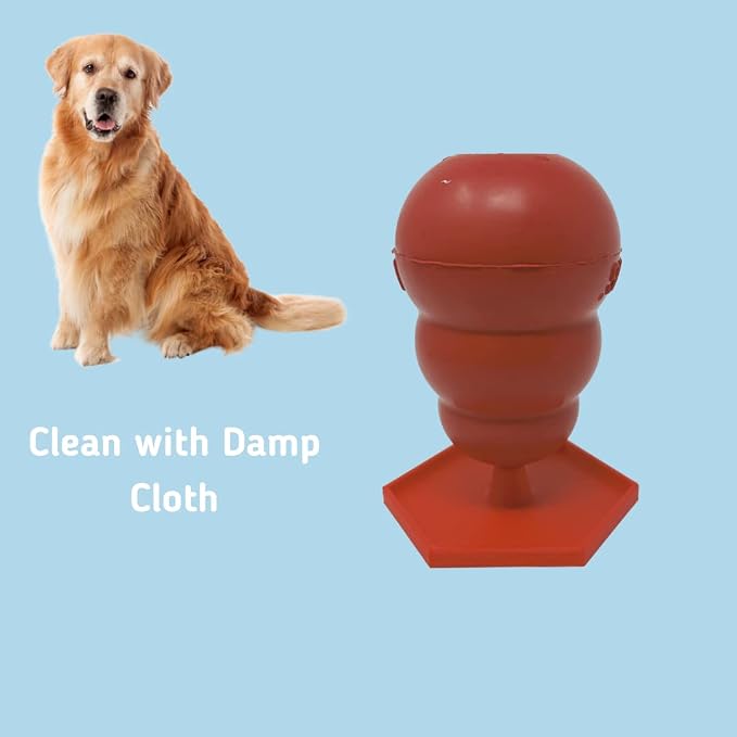 Freezer Holder & Packing Stand Compatible with Kong Dog Toys & Other Enrichment Toys | Enrichment Prep Stopper Stand Accessory for Dogs | Made in USA (Red SM, MED, LG)