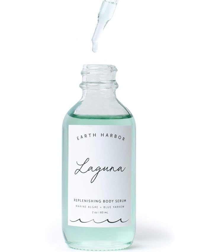 Earth Harbor | LAGUNA Replenishing Body Serum - Smoothes Complexion | Sea Botanicals & Blue Yarrow | 100% Plant-Based + Sustainable | 2 fl oz
