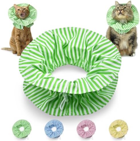 Cat Cone Collar Soft Recovery Collar Adjustable Surgery Cone for Kittens