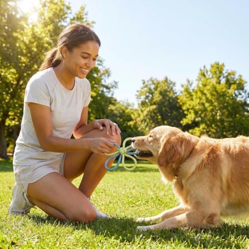 Heavy Duty Dog Rope Toys for Large Breed Aggressive Chewers, Indestructible Teeth Cleaning Tug of War Toy