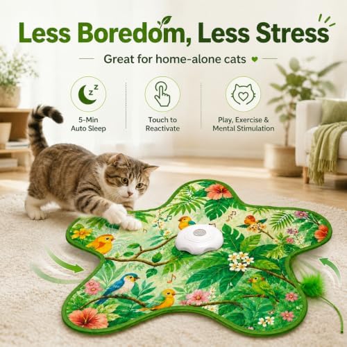Hide and Seek Interactive Cat Toys, Puzzle Motion Activated for Indoor Cats