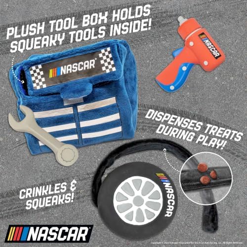 NASCAR, Hide & Seek Nesting Toys for Dogs, Toolbox Treater Bundle, 4-Pack